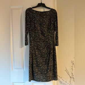 Lauren Ralph Lauren Elegant Black and Cream Women's Dress Size 6